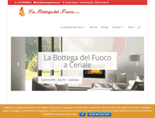 Tablet Screenshot of labottegadelfuoco.it